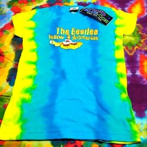 2004 Beatles Yellow submarine tie dye shirt,new,never worn